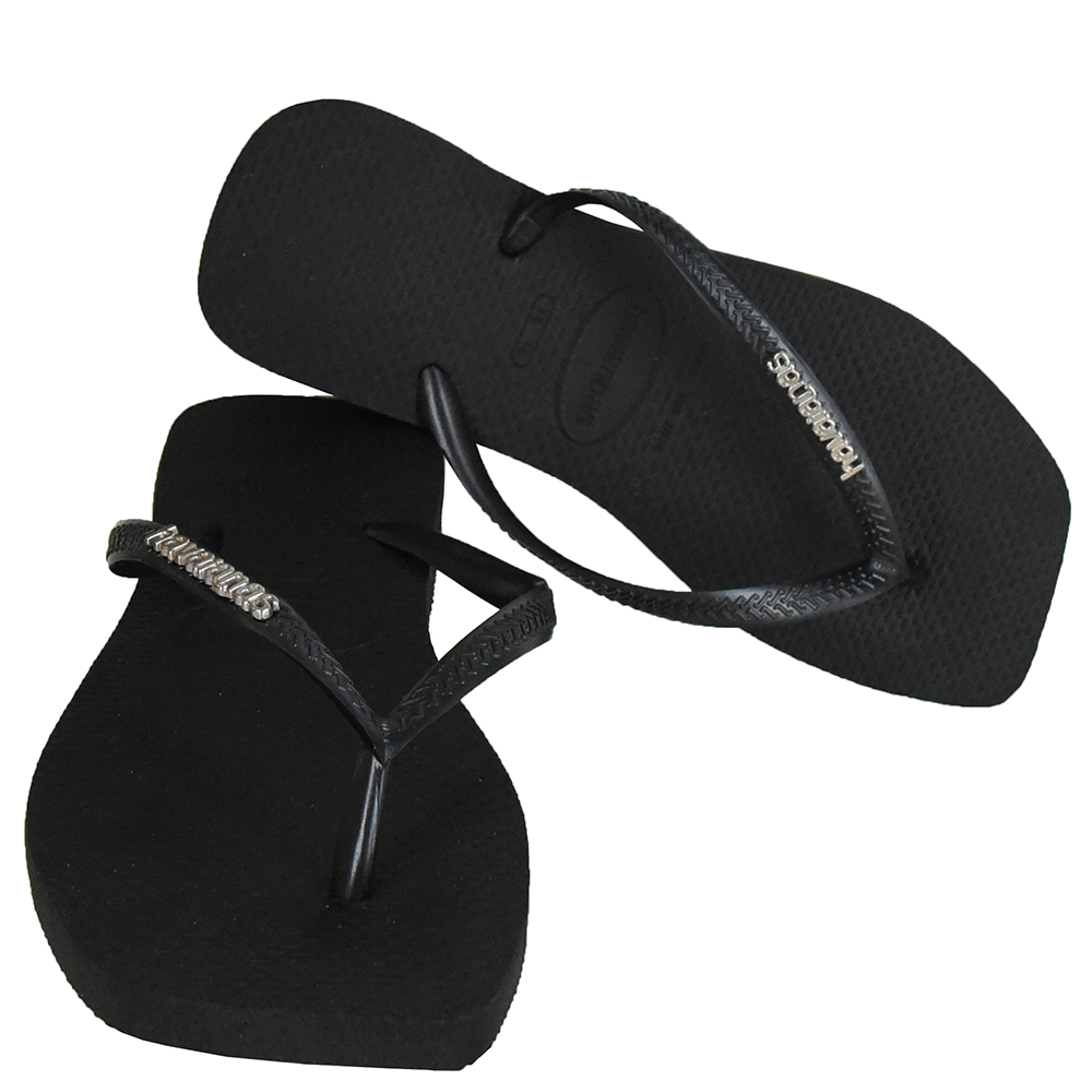 CHINELO HAVAIANAS SLIM SQUARE LOGO METALLIC image number 4
