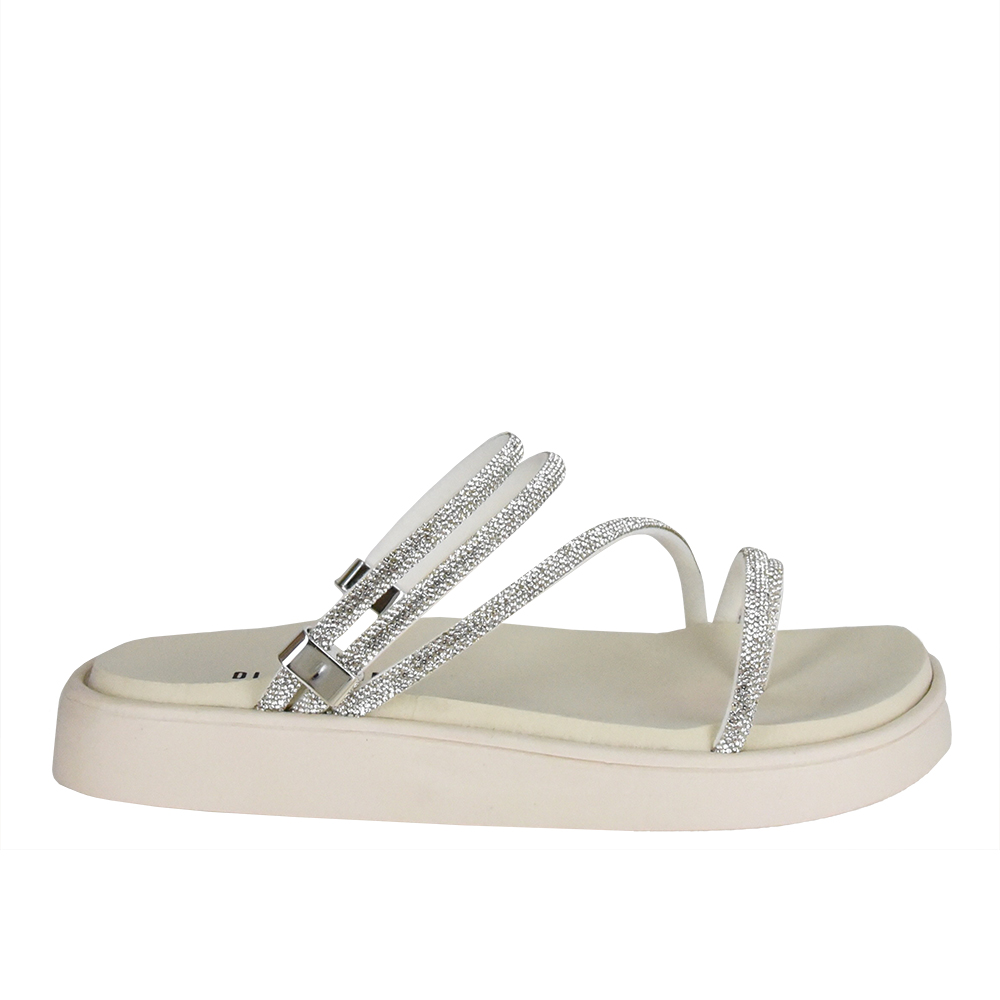 SANDALIA FLATFORM STRASS COM REGULADOR DI SANTINNI image number 0