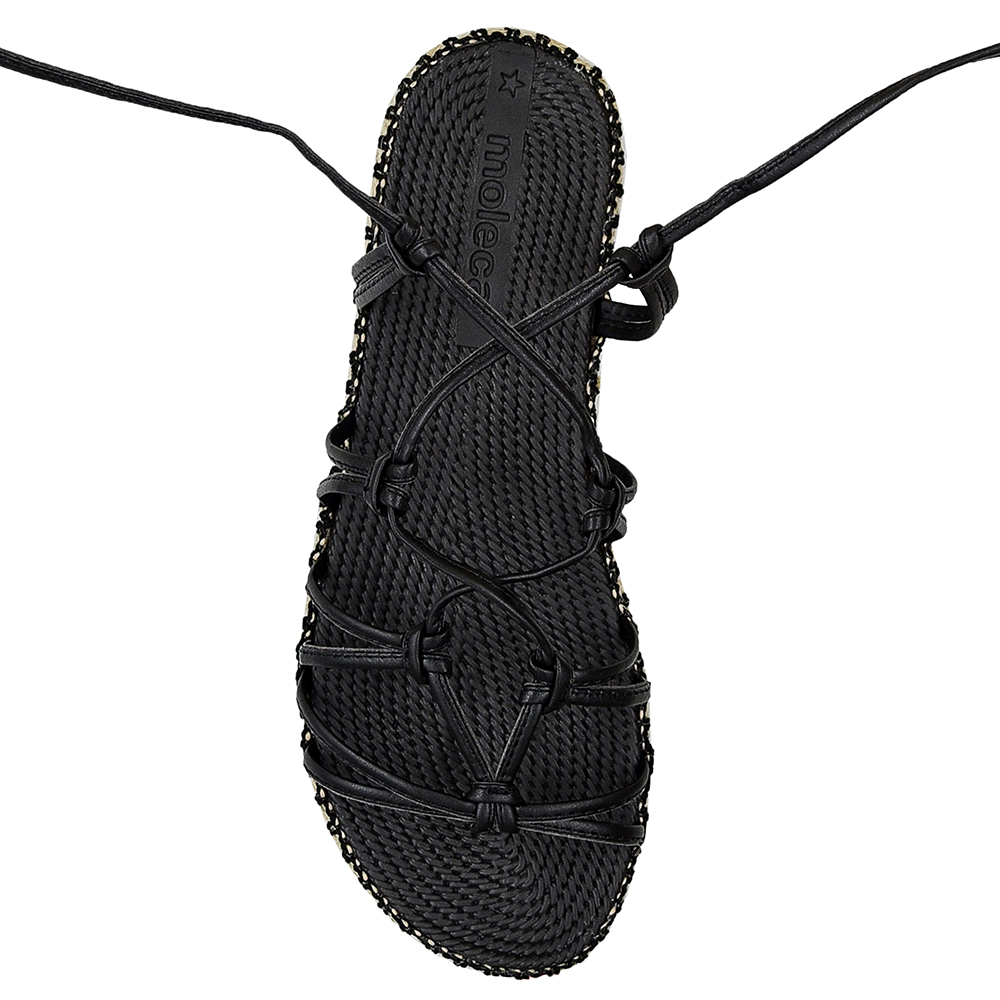 SANDALIA FLATFORM TIRINHAS AMARRACAO MOLECA image number 2