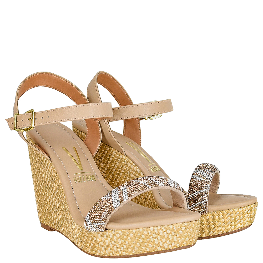 SANDALIA ANABELA STRASS VIZZANO image number 1